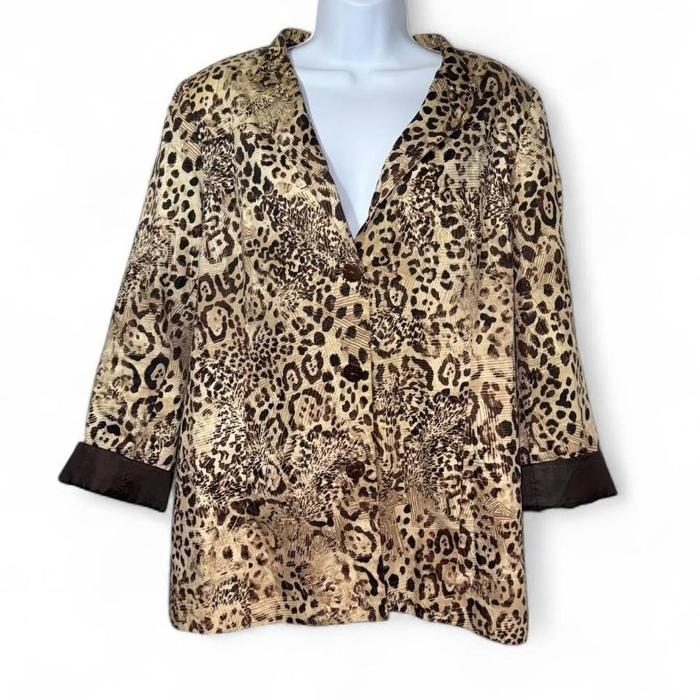 Chico's Leopard Print Blazer